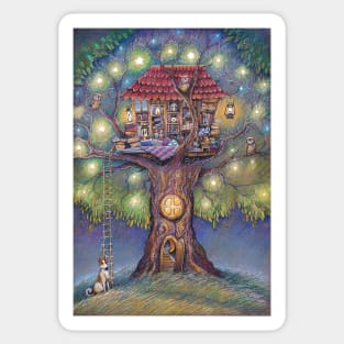 Tree House Sticker